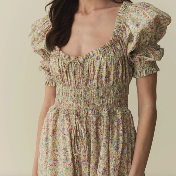 Doen Dresses & Skirts - SOLD // Dôen NWT Ischia Dress in Chrysanthemum Sky Floral Size M